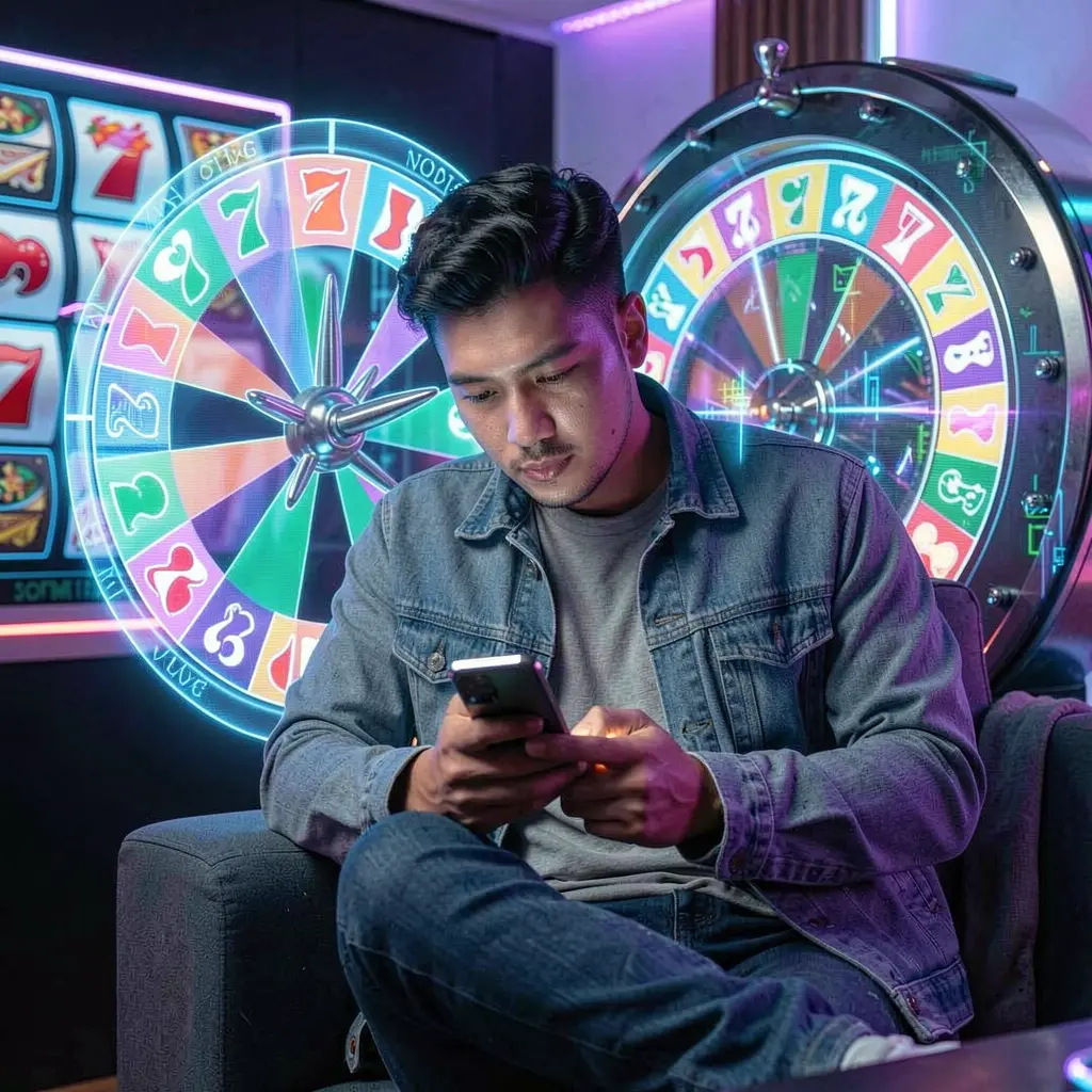 Petaruh sukan Malaysia yang fokus menganalisis peluang bola sepak langsung pada komputer riba sambil menonton perlawanan di TV menggunakan platform pertaruhan RM1000 Aplikasi RM1000 – Nikmati permainan kasino yang pantas dan mengasyikkan pada peranti mudah alih anda di Malaysia